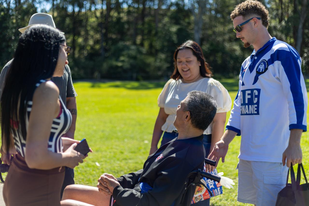 Diverse community of people supported by Your Story